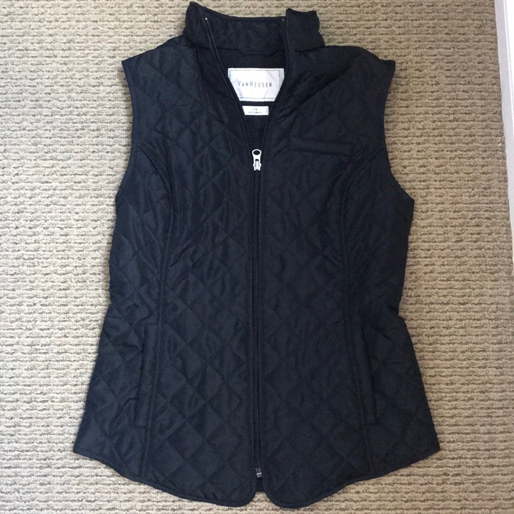 Van Heusen Black Vest Jacket XXS